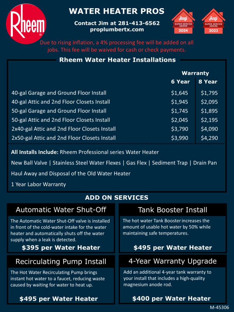 Flyer_Rheem_November 2025_Water Heater Pros_v1 Rheem Pricing Flyer 2025