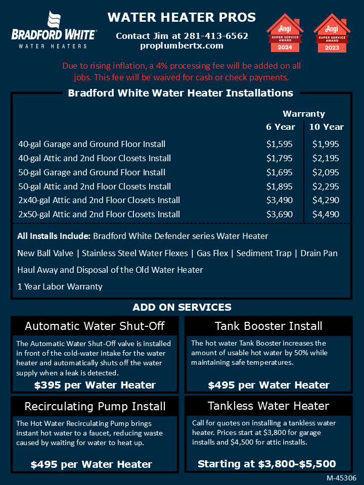 Flyer_BW_April 2026_Water Heater Pros_v1 Bradford White Pricing Flyer 2026